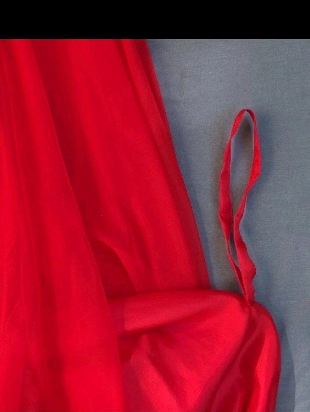 Sherri Hill Prom Dress Size 2 Red Ball Gown With Mini Train - Picture 8 of 8